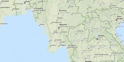 Mapa do Gps para Mianmar